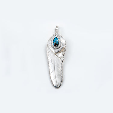 XL feather 01/heart feather/SV cup Lavender Turquoise