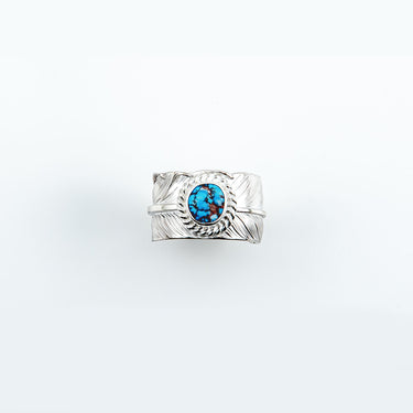 L flight feather ring 01/SV cup Lavender Turquoise