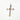 SV925 cross K18YG tip pendant/K18YG cup red orange sapphire/diamond quad accent halo setting