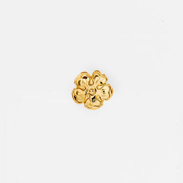 L bead/K18YG M flower metal