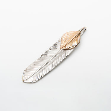 L flight feather 02/K18PG heart feather