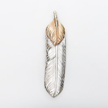L flight feather 02/K18PG heart feather
