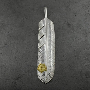 The new type of large size feather 02/K18 arabesque eagle metal