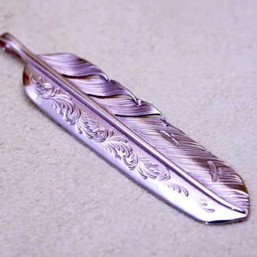 Arabesque feather 01 / Champagne pink material