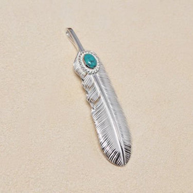 feather top・turquoise