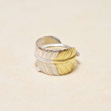 Old feather Ring/K18 top