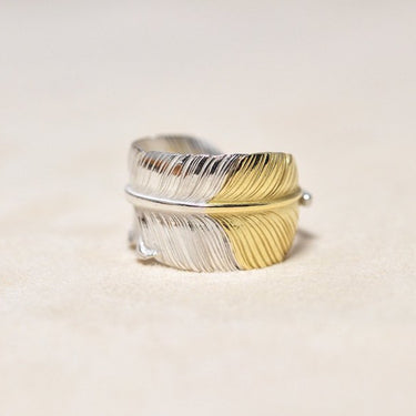 Old feather Ring/K18 top