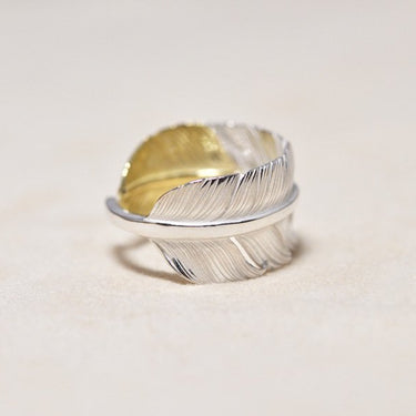 Old feather Ring/K18 top