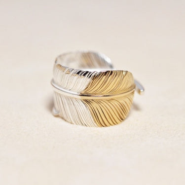 Old feather Ring/K18PG top
