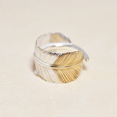 Old feather Ring/K18PG top