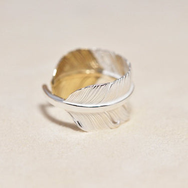 Old feather Ring/K18PG top