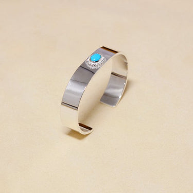 12mm plain bangle/turquoise