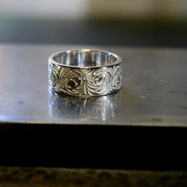 arabesque design ring 10mm