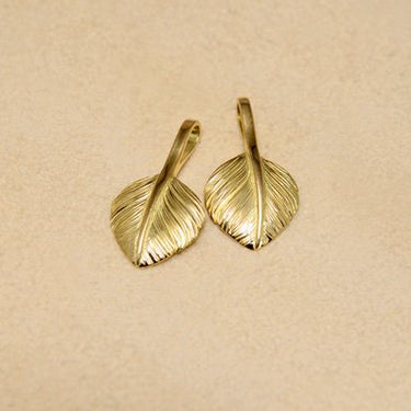 M-size heart feather/K18