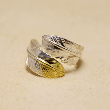 S-size feather ring/K18 top