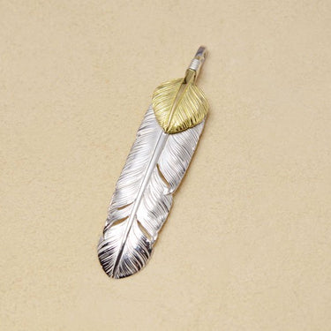 M-size feather・heart feather/K18