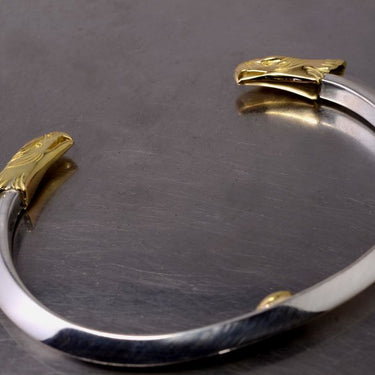 eagle triangle bangle two face K18