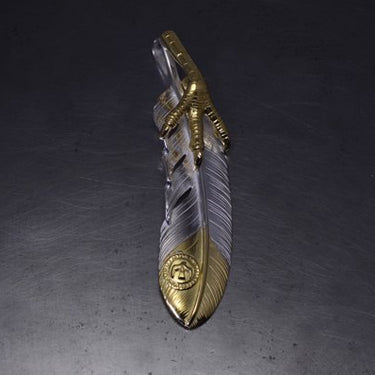 L-size feather K18 top 02/K18 claw/K18 M old eagle metal